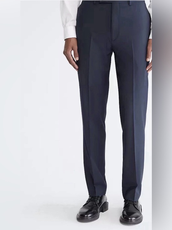 Calvin Klein Other - Calvin Klein X Slim Fit Navy Dress Pants 34x32 Stretch Suit Trousers NWT